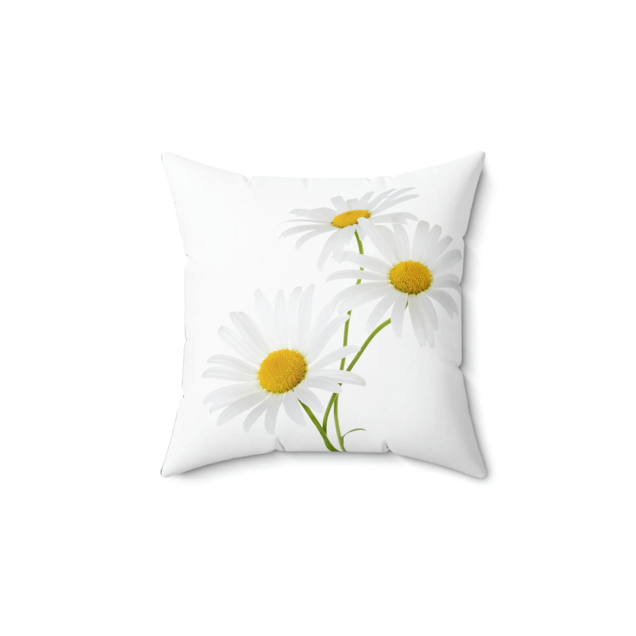 Daisy Spun Polyester Square Pillow