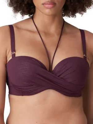 Dalyan Strapless Bikini Top - Wine