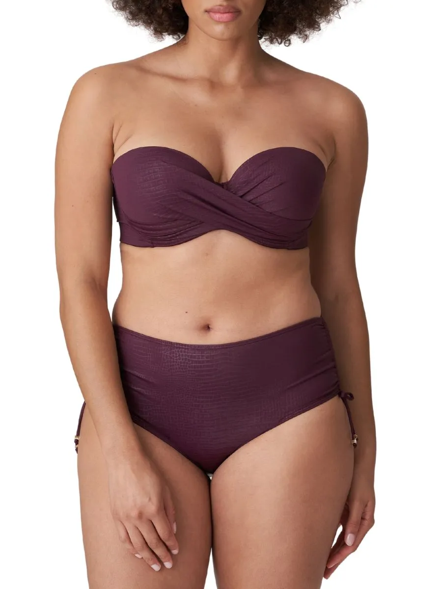 Dalyan Strapless Bikini Top - Wine