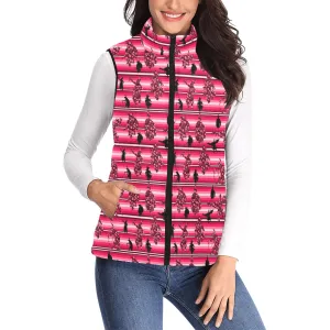 Dancers Floral Amour Women's Padded Vest Jacket