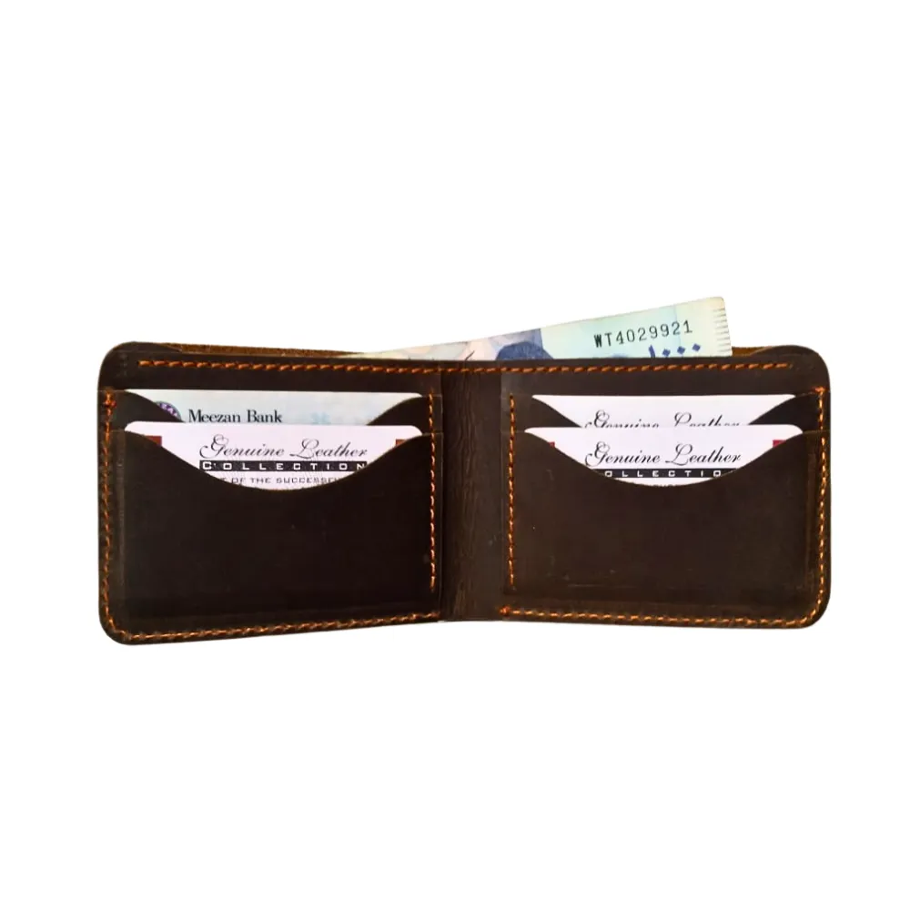 Dark Brown Slim Leather Wallet