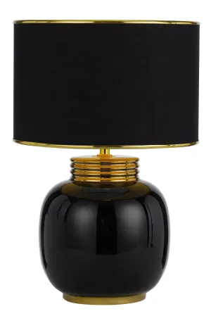 Davila Black and Gold Modern Luxury Table Lamp