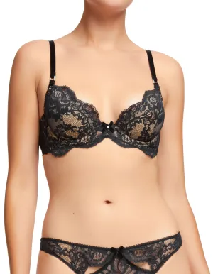 Delfina Plunge Bra - Black
