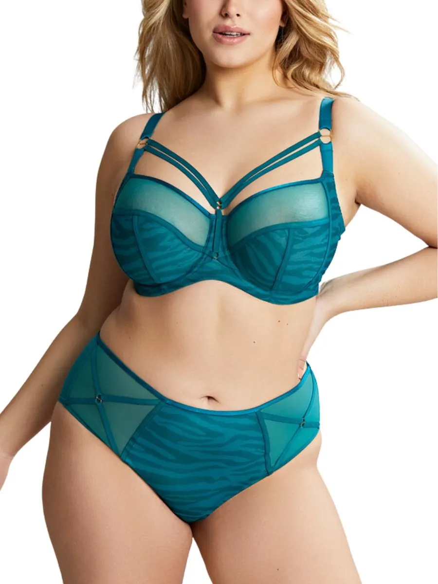 Dionne Full Cup Bra - Teal Animal