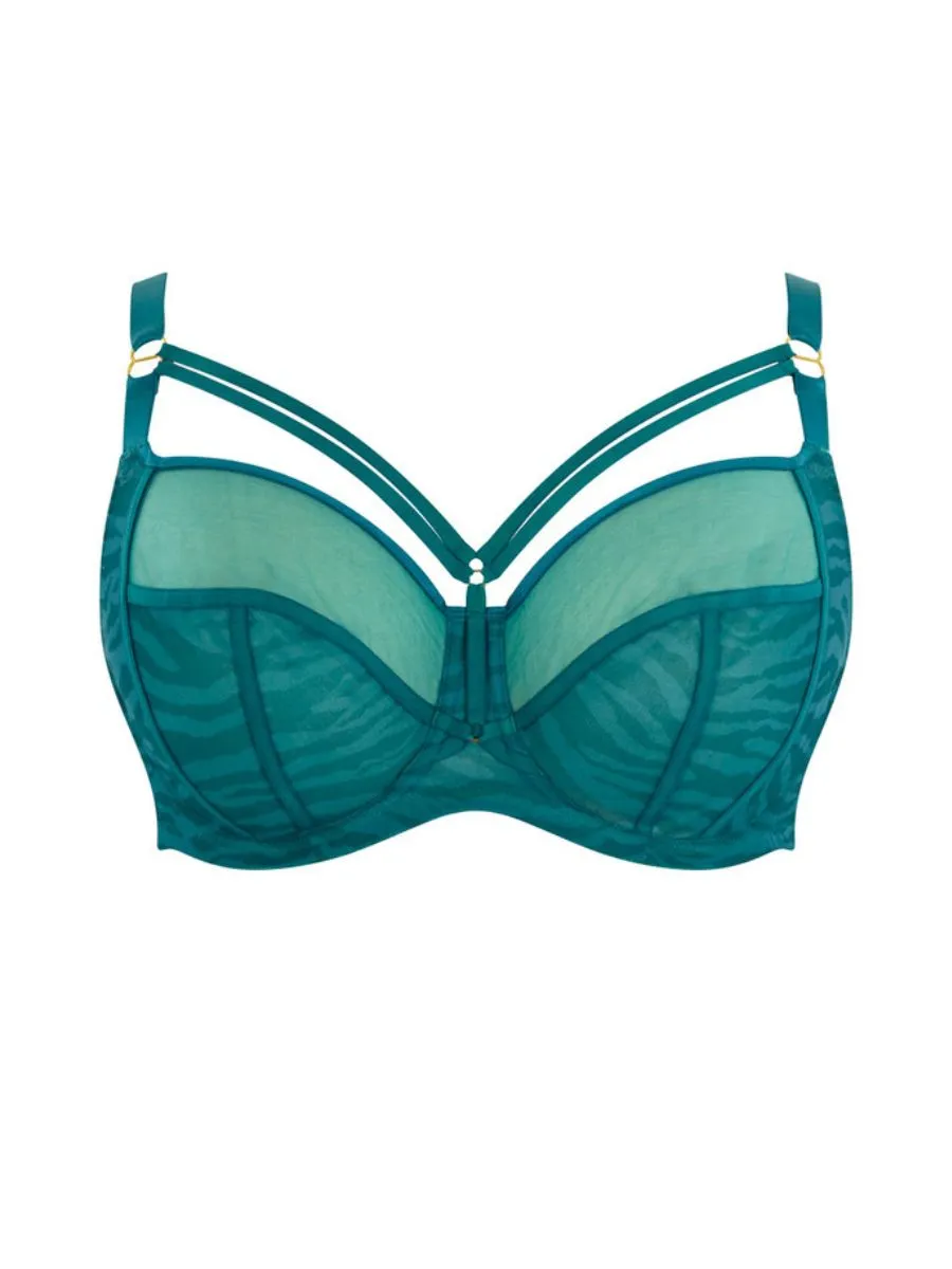Dionne Full Cup Bra - Teal Animal