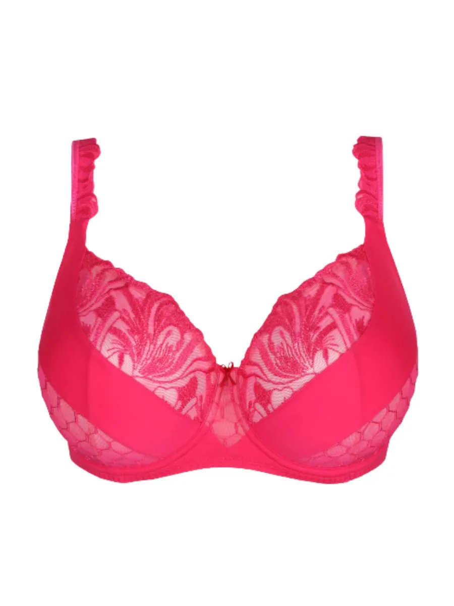 Disah Tulip Seam Balcony Bra - Electric Pink