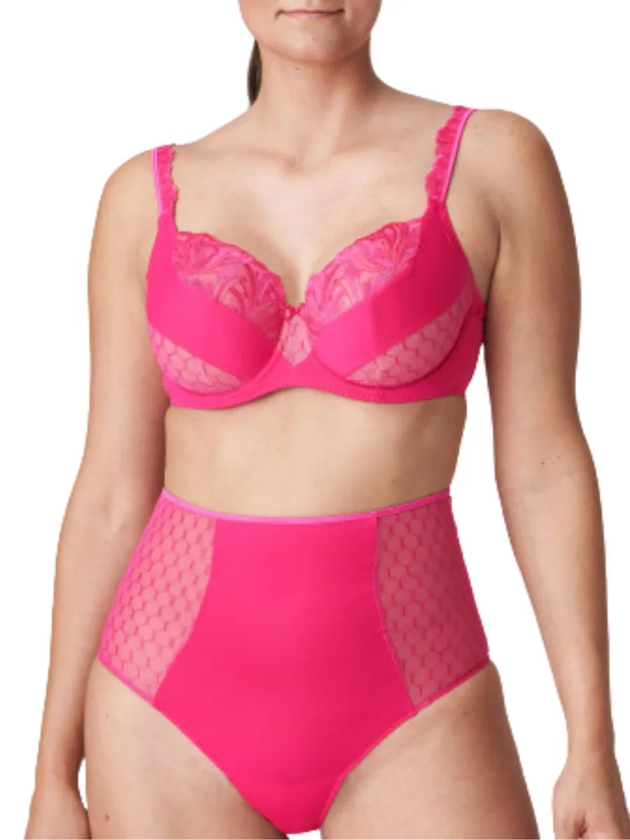 Disah Tulip Seam Balcony Bra - Electric Pink