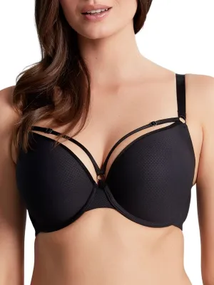 Elan Luxe Moulded Plunge Bra - Noir