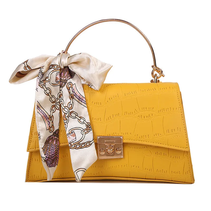 Elegant High Quality Metal Handle Handbag
