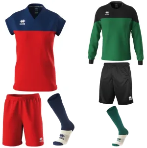 ERREA BESSY WOMENS KIT BUNDLE RED NAVY