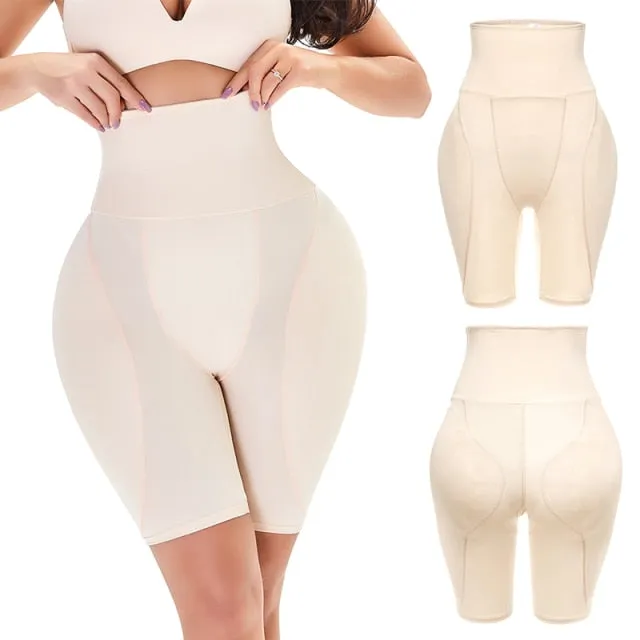 Extra High-Waisted BBL Padded Shorts for Hip Dips