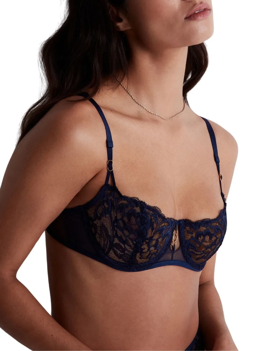 Feeling Myself Half Cup Bra - Astral Blue