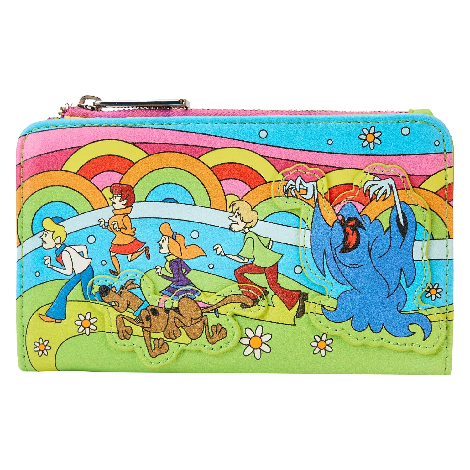 *FINAL SALE* Loungefly Scooby Doo Psychedelic Monster Chase Glow in the Dark Flap Wallet