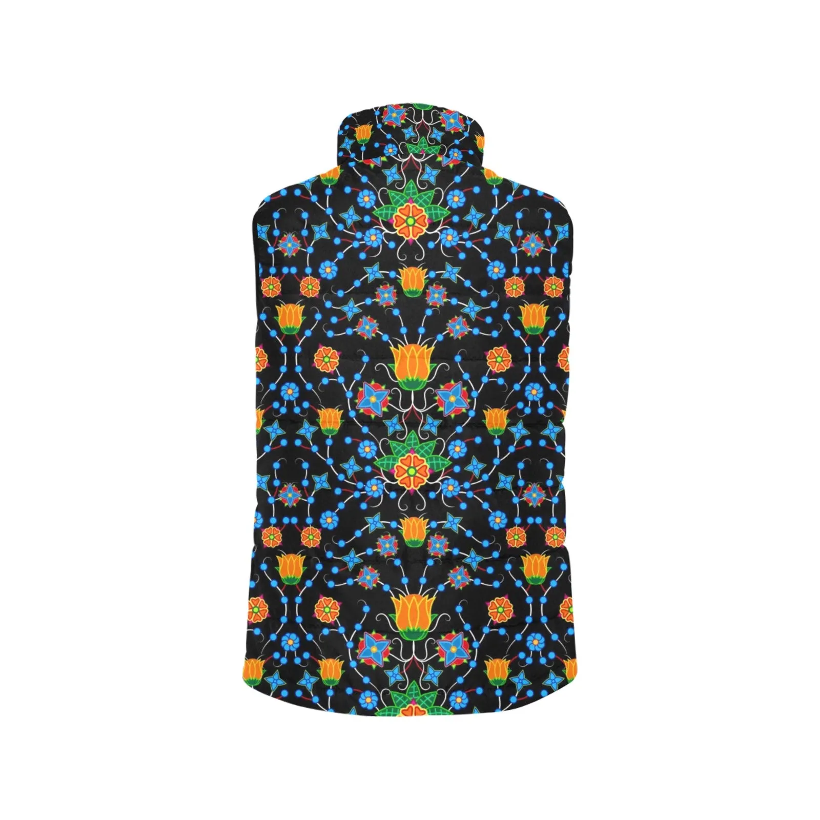 Floral Damask Men's Padded Vest Jacket