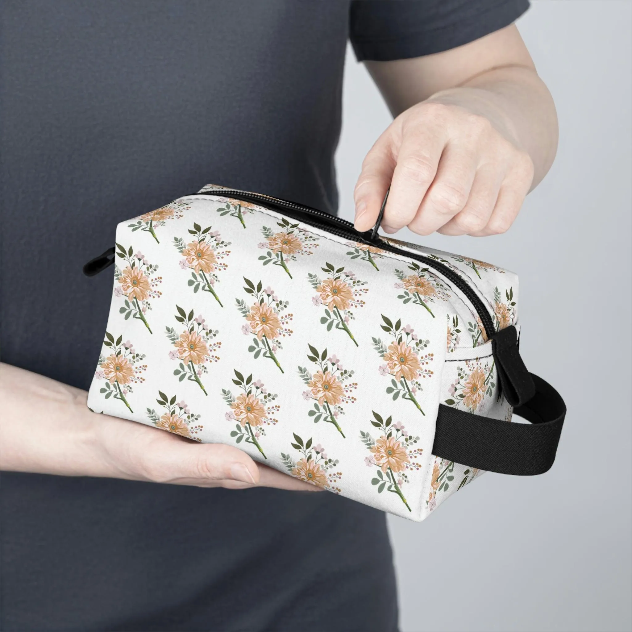 Floral Makeup Bag | Cosmetic Bag Travel Bag | flower makeup bag floral Toiletry Bag | makeup bags | makeup pouch makeup bag for travelling