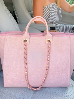 Gabby Tweed Initial Handbag