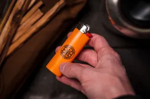 GB2 High-Visibility Orange Custom Logo Bic Lighter