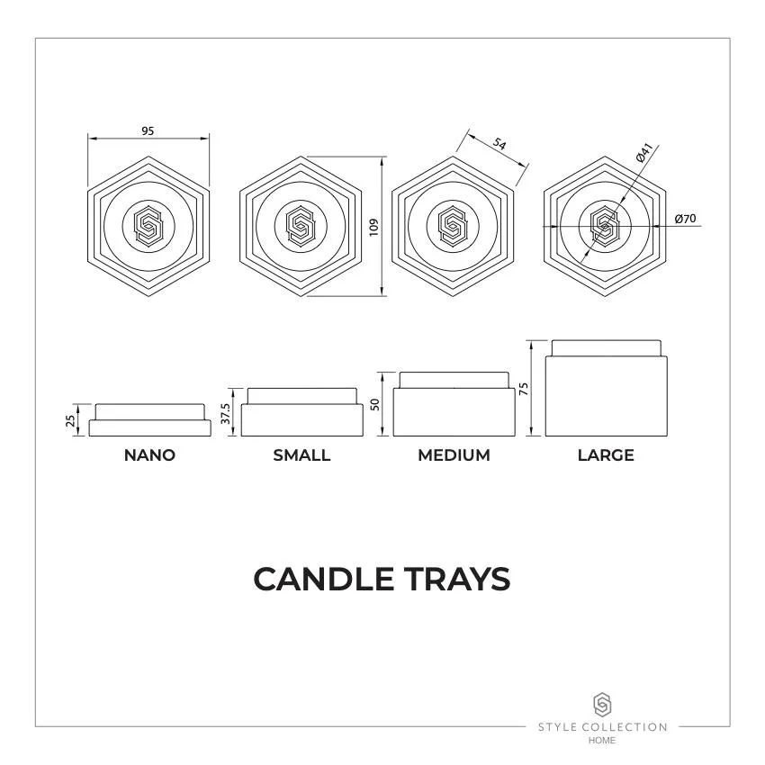 Geneva candle holder - White