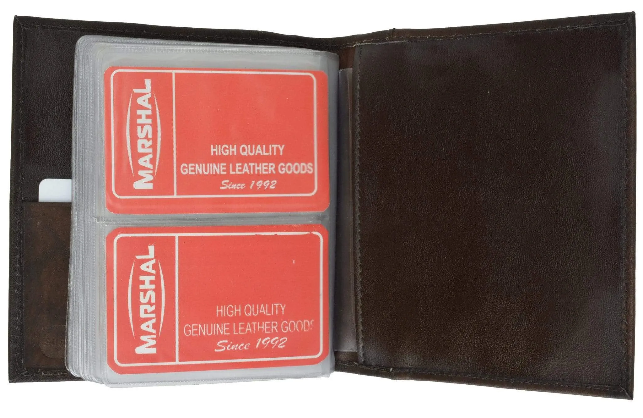 Genuine Leather Medium Bifold Credit Card Business Card Holder 2570 CF (C)