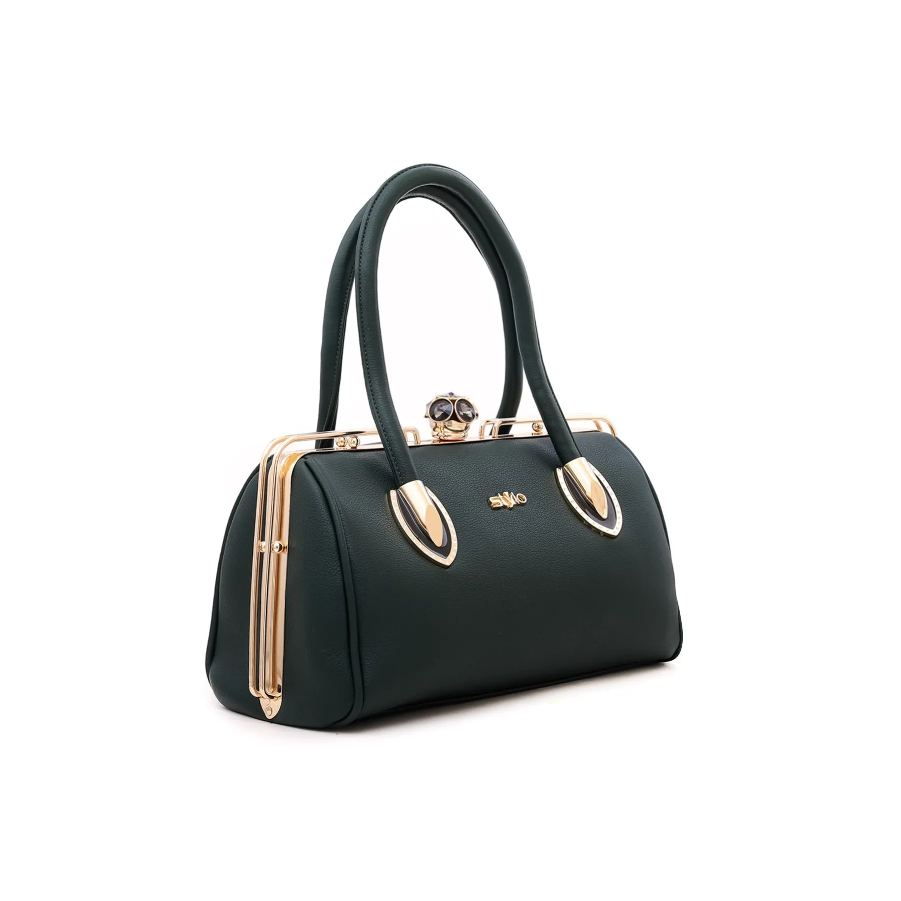 Green Fancy Hand Bag P35826