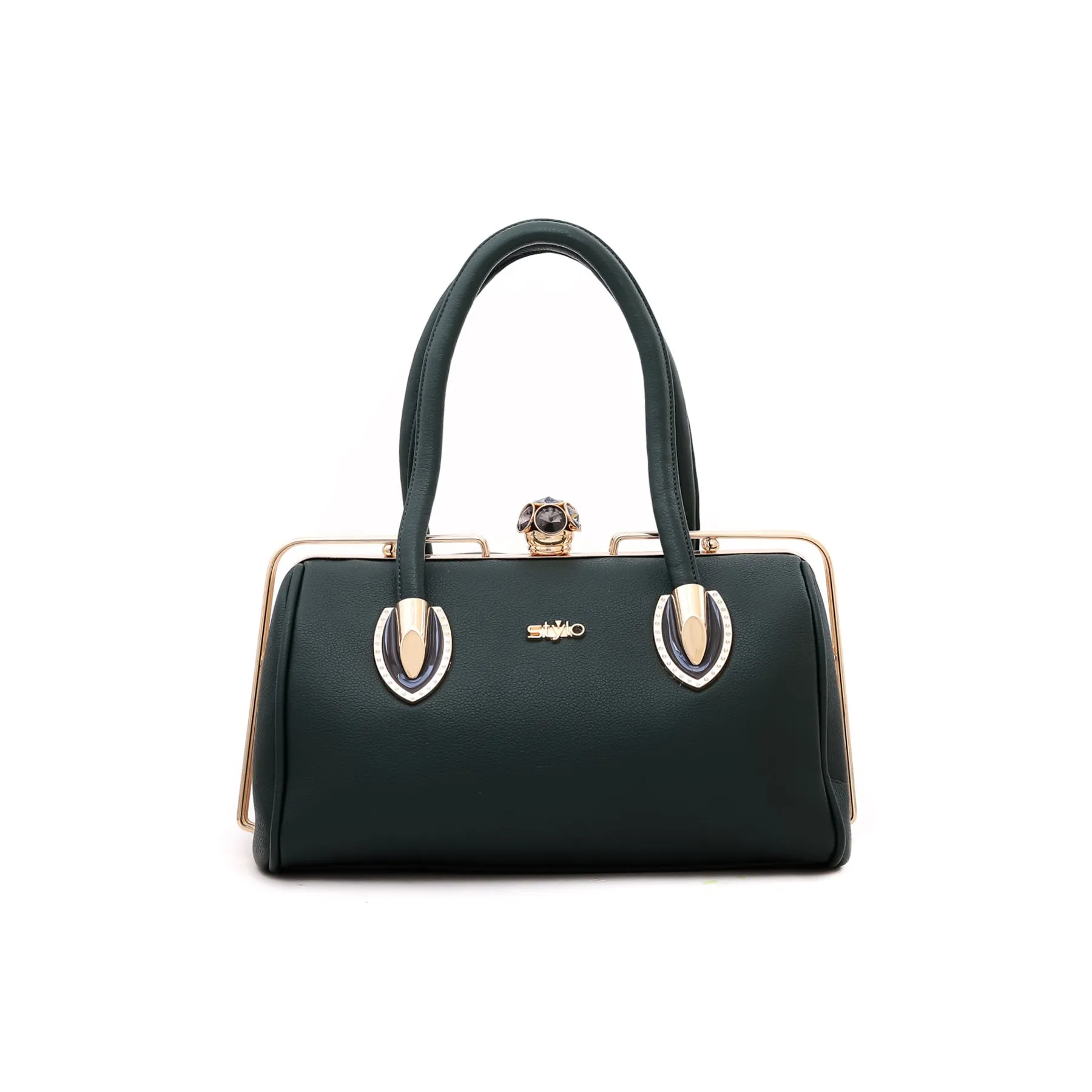 Green Fancy Hand Bag P35826