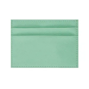 Green Grained Leather Card Holder 綠色真牛皮信用卡套 CH19006f