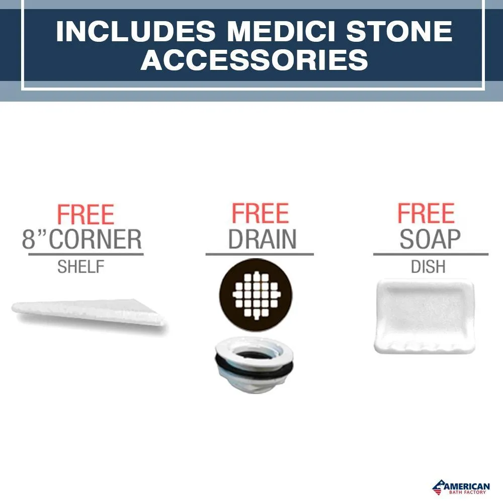 Grio Marble Classic Neo Shower Enclosure Kit