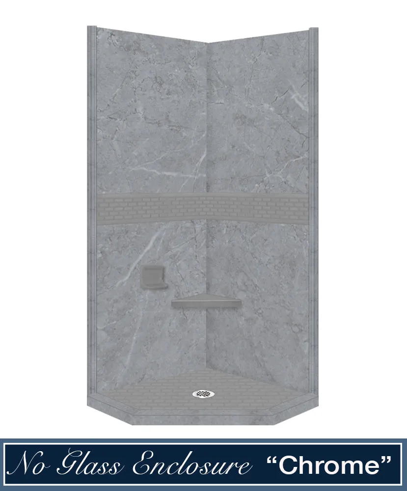 Grio Marble Classic Neo Shower Enclosure Kit