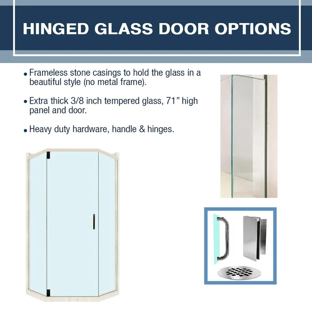 Grio Marble Classic Neo Shower Enclosure Kit