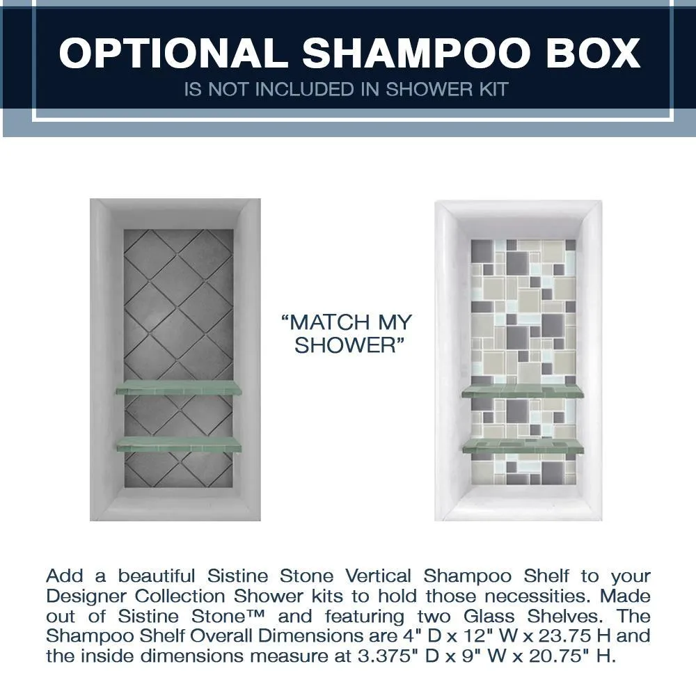 Grio Marble Classic Neo Shower Enclosure Kit