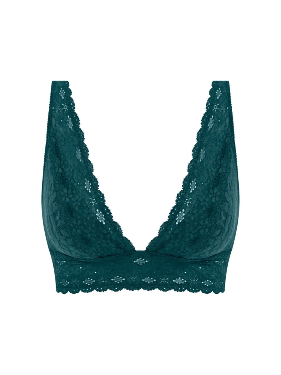Halo Lace Soft Cup Bra - Dark Sea