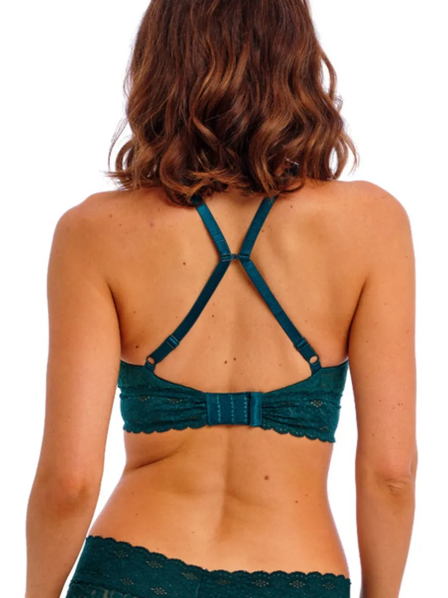 Halo Lace Soft Cup Bra - Dark Sea