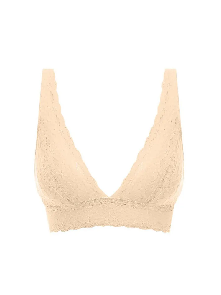 Halo Lace Soft Cup Bra - Nude