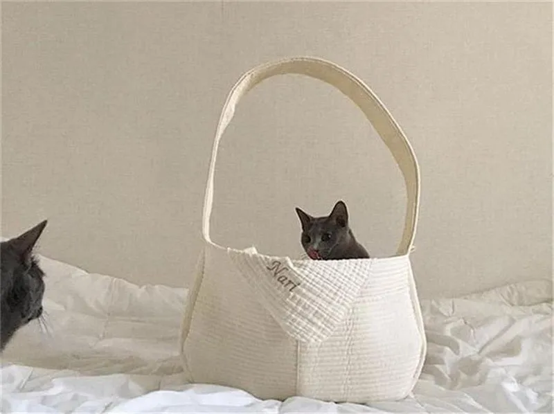 Handmade Cat Carrier Handbag