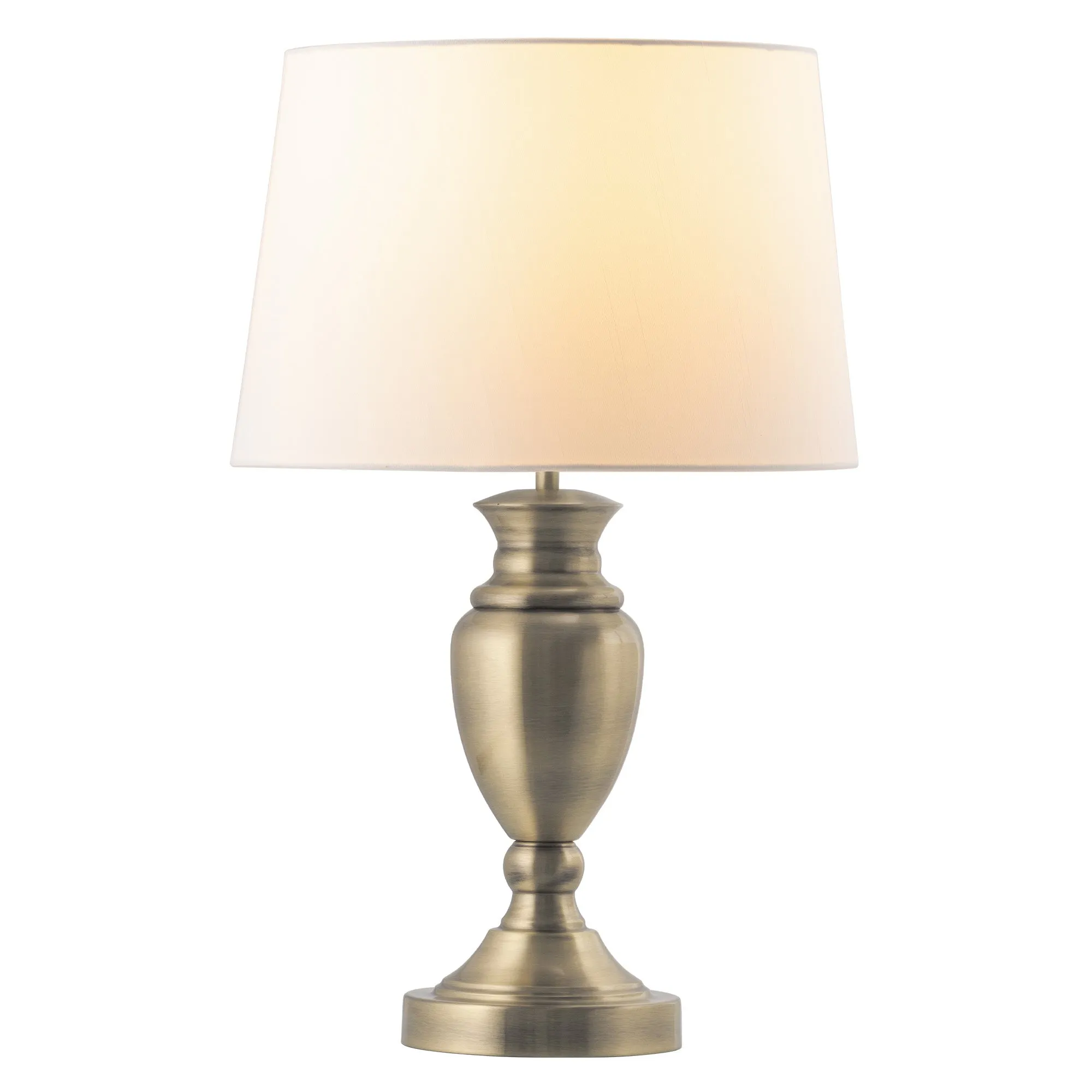 Hilda Antique Brass Traditional Touch Lamp