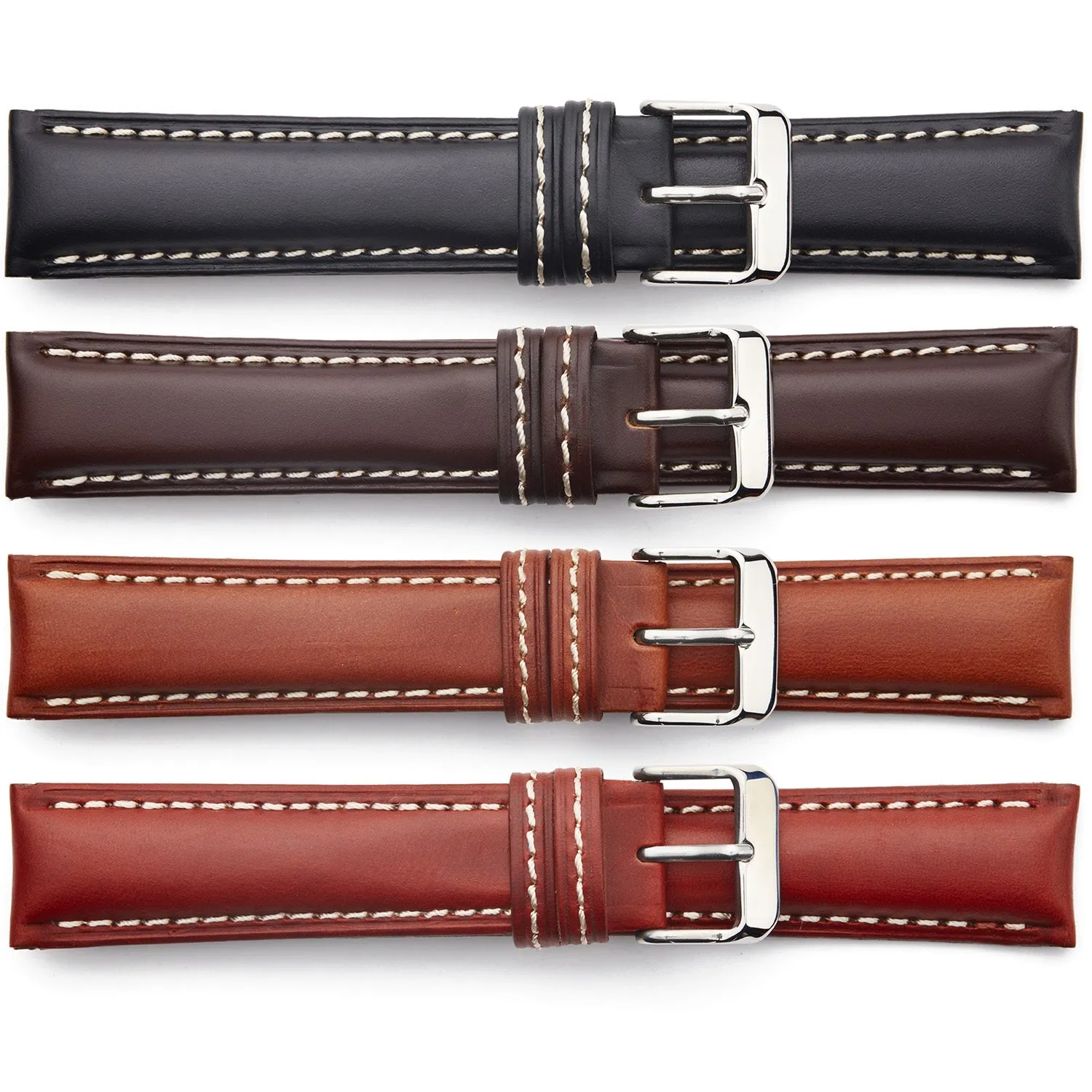HRV-273 Heavy, Padded, Italian Calfskin Regular Watch Strap