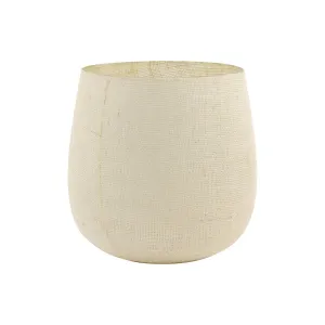 HURRICANE Ø25X25 CM SISCO JUTE WHITE