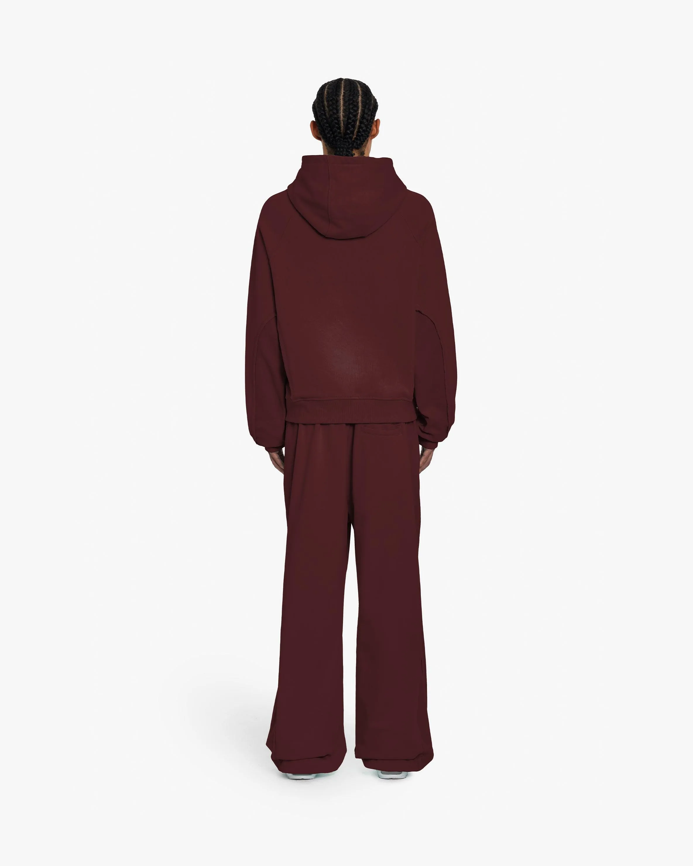 INSIDE OUT HOODIE WINE RED