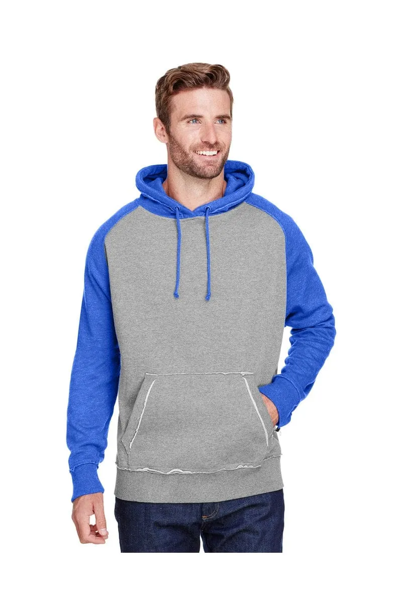 J America JA8885: Adult Vintage Heather Pullover Hood