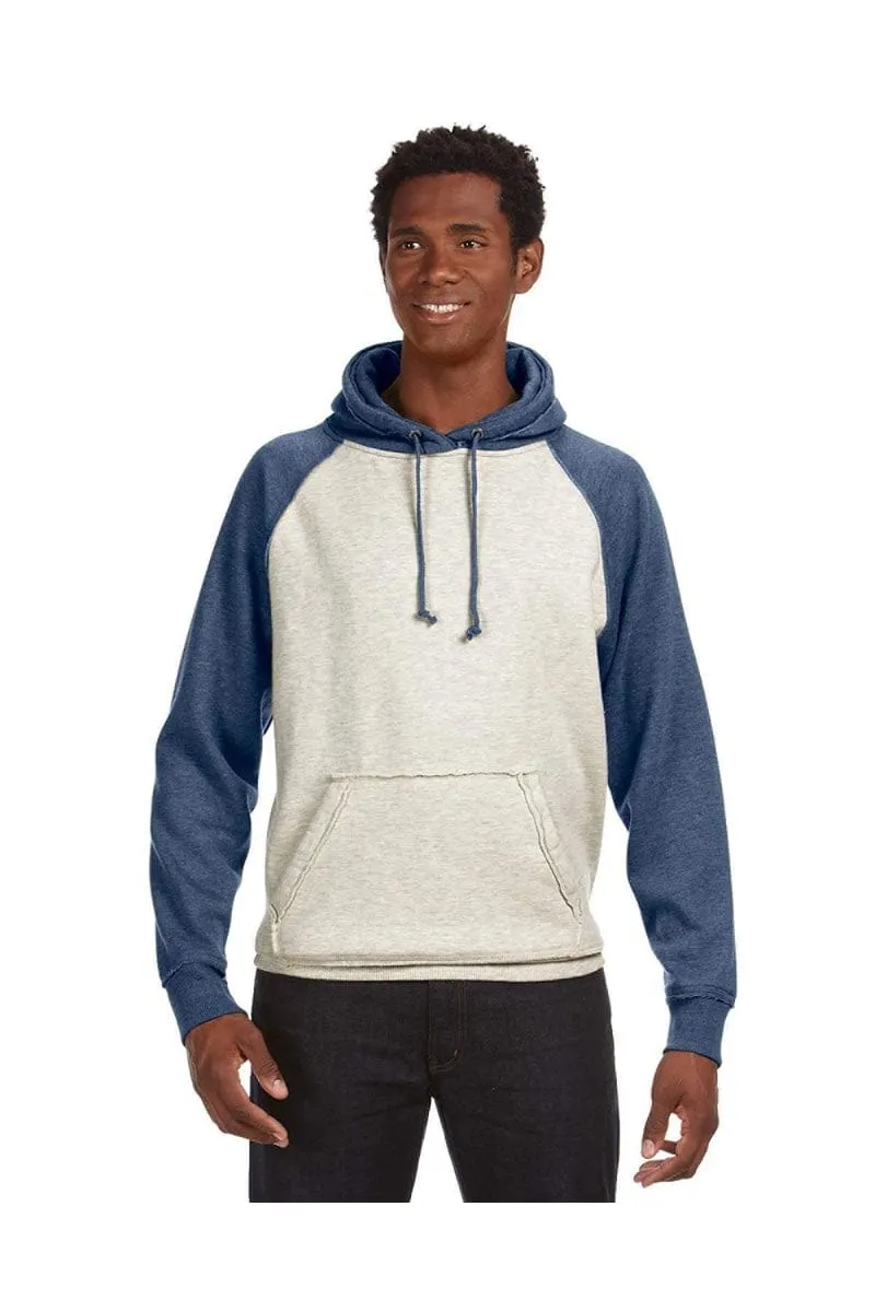 J America JA8885: Adult Vintage Heather Pullover Hood