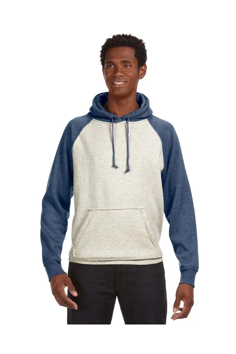 J America JA8885: Adult Vintage Heather Pullover Hood