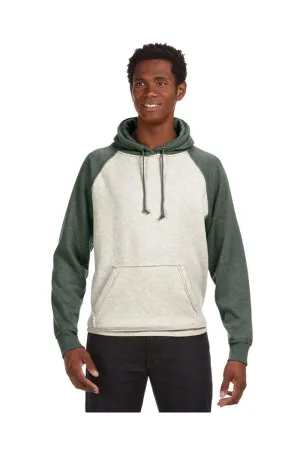 J America JA8885: Adult Vintage Heather Pullover Hood