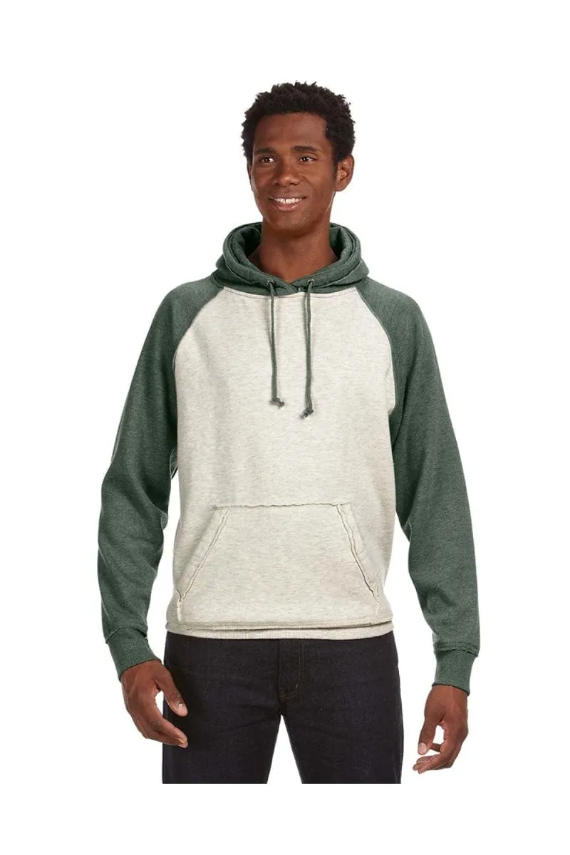 J America JA8885: Adult Vintage Heather Pullover Hood