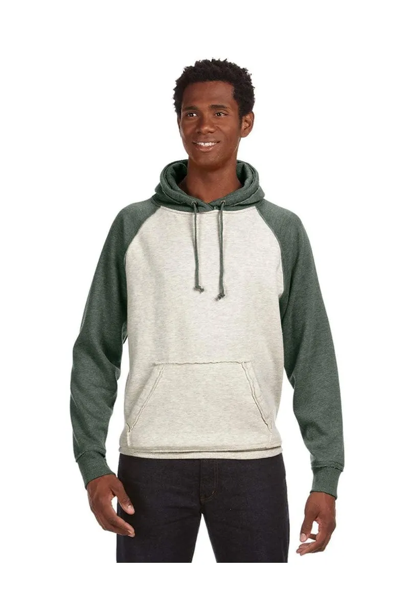 J America JA8885: Adult Vintage Heather Pullover Hood