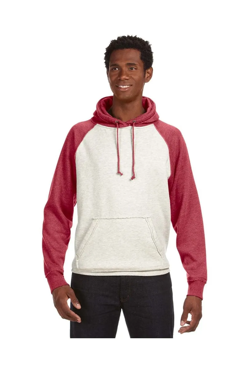 J America JA8885: Adult Vintage Heather Pullover Hood