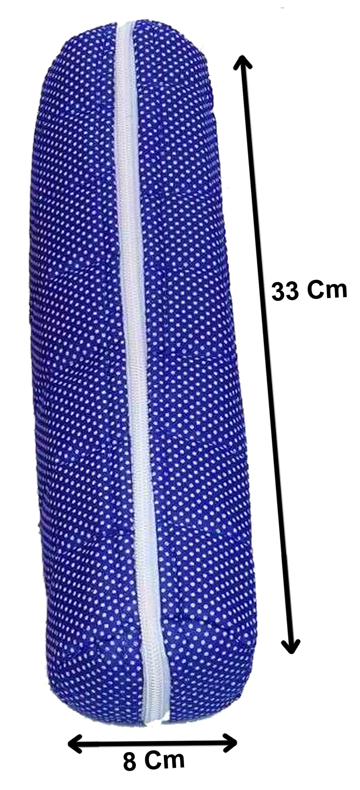 Kuber Industries Dots Print 2 Pieces Watch Case,Bangle Box/Wrist Watch Holder/Watch Organizer/Bracelet Pouch Zip Top Watch Case With One Roll (Navy Blue)