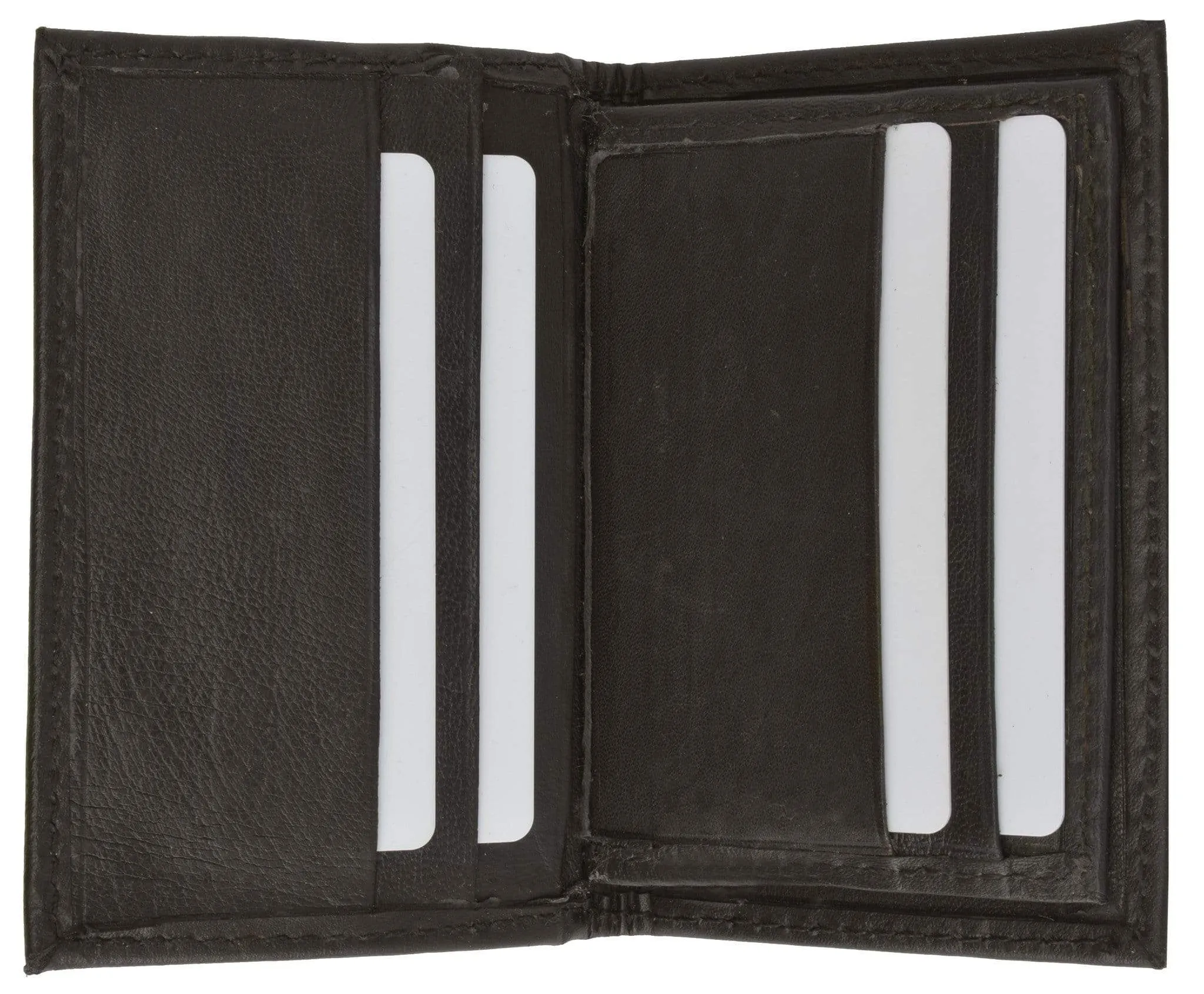 Lambskin Soft Leather Credit Card Holder with ID window for Men 155 (C)