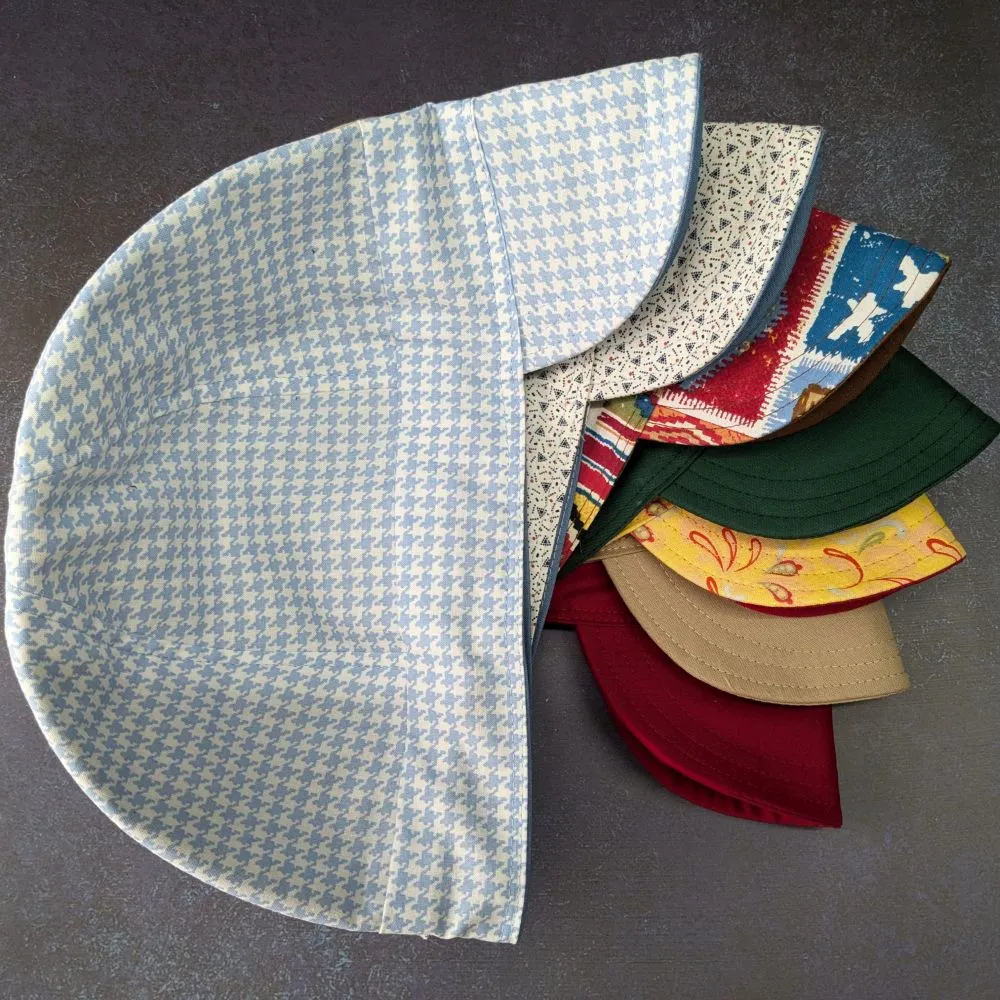 Light Blue Houndstooth Welding Cap