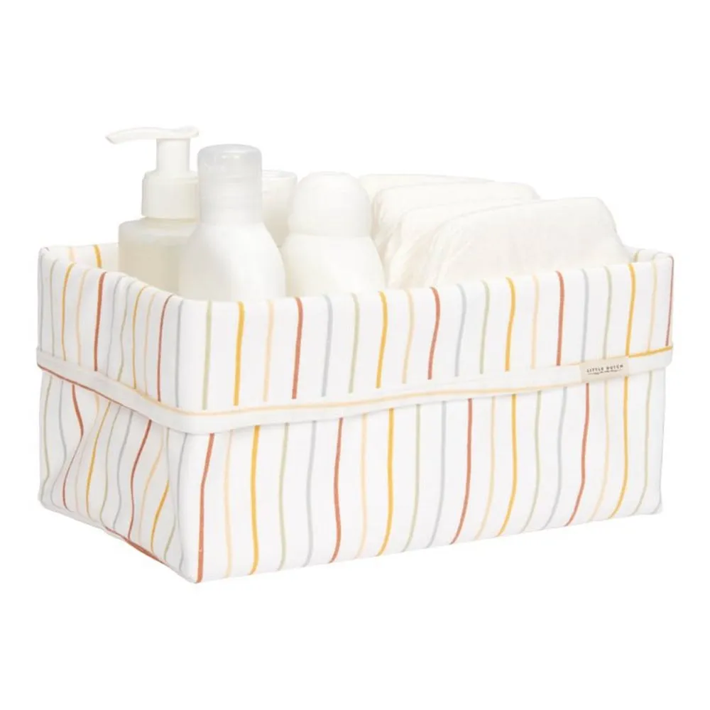 Little Dutch - Cestino rettangolare Vintage Sunny Stripes