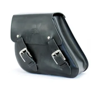 Longride Leather Swing Arm Bag Black CUS281 - 5.8 Liters